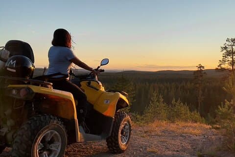 Midnight Sun ATV Ride & BBQ During the Golden Hour in Rovaniemi