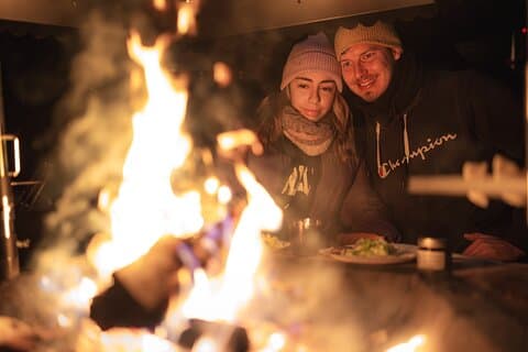 Dinner with Northern Light hunt in Rovaniemi