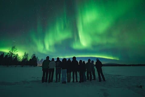 Rovaniemi: Small group northern lights hunt-money back guarantee