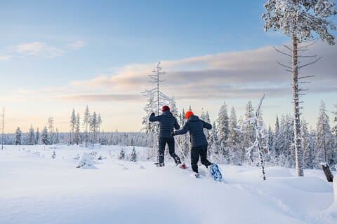 Wilderness snowshoe adventure