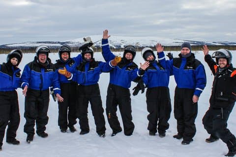 3 Hour Snowmobile Safari Around Levi with Coffee Break