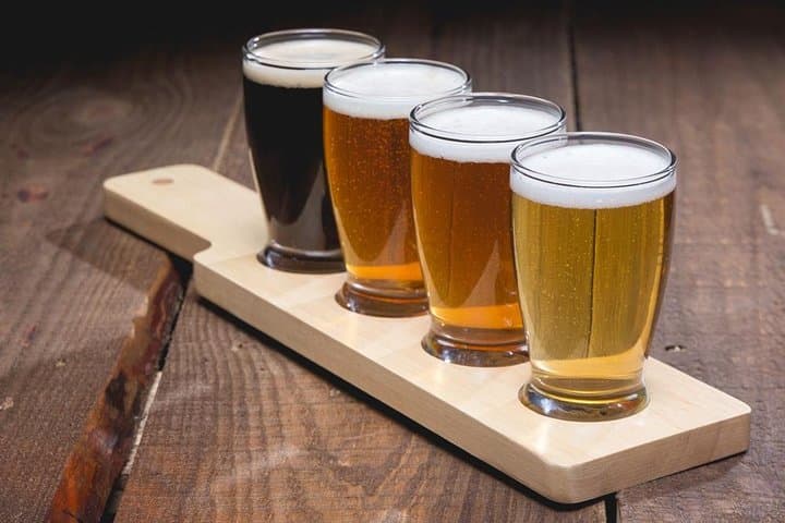 Beer tasting of the local brewery beers is the Alcoholic option