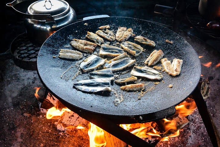 Open camp fire lunch included