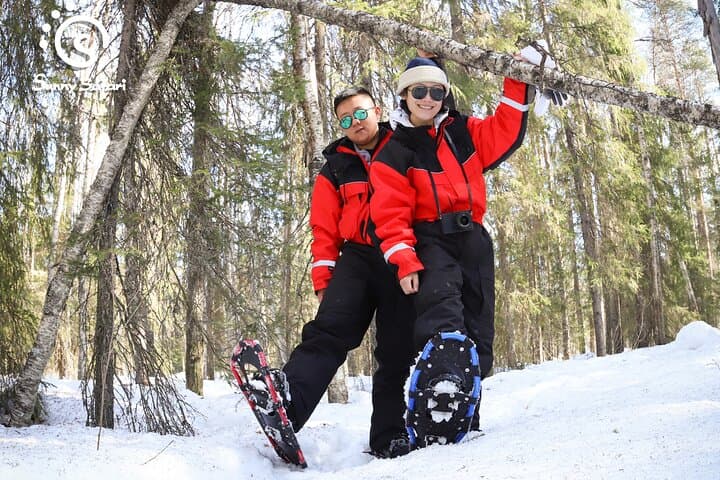 Snowshoeing in Lapland Wilderness