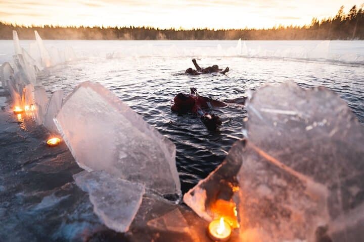 Daytime Arctic Ice-Floating in Rovaniemi, Small-Group