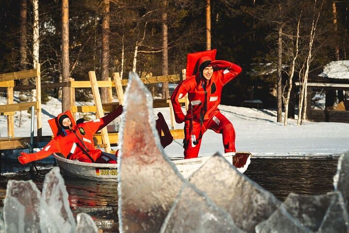 Daytime Arctic Ice-Floating in Rovaniemi, Small-Group