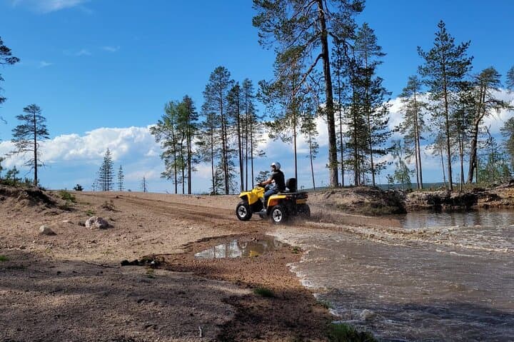 Midnight Sun ATV Ride & BBQ During the Golden Hour in Rovaniemi