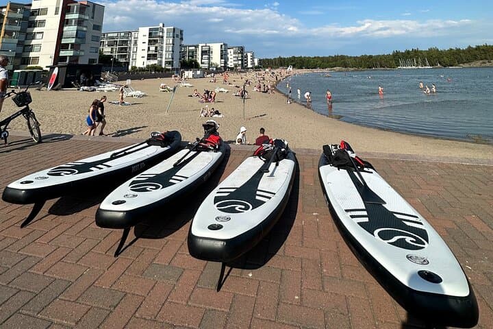 Paddle to Kalliosaari Island with our guided SUP adventure (5pl)