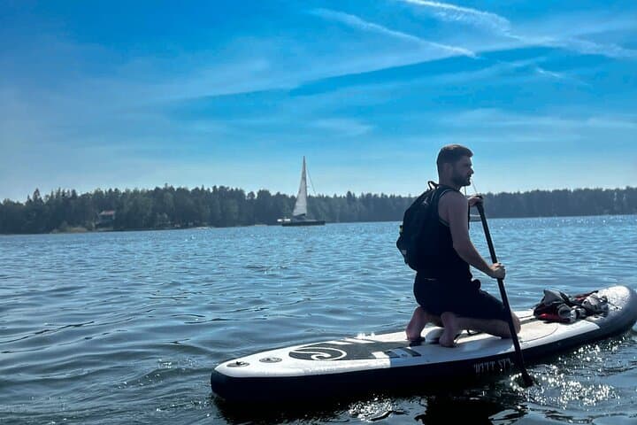 Paddle to Kalliosaari Island with our guided SUP adventure (5pl)