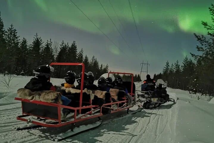 Northern Lights Sledge Ride in Levi