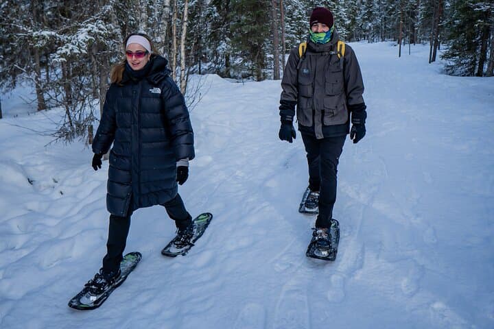 Rovaniemi: Snowshoe Adventure at Vikaköngäs & Barbeque