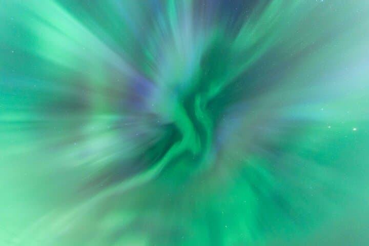 Aurora Borealis viewed directly above