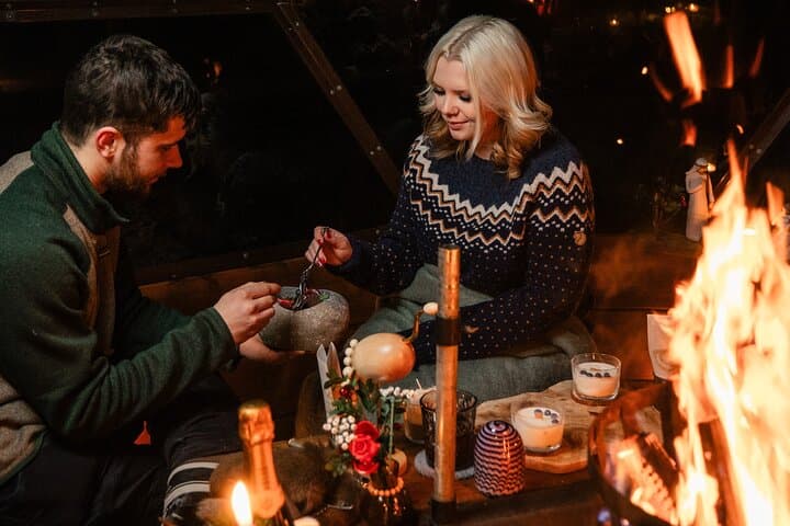 The Arctic Conservatory: A Private Dinner Under Northern Lights**