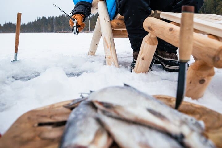 Rovaniemi Private Fishing Day with Lunch in a Igloo