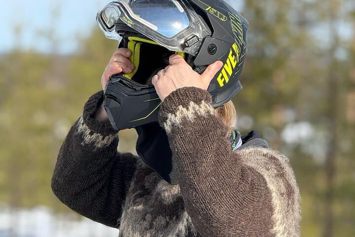 Snowmobile Sleigh Adventure in Authentic Lapland