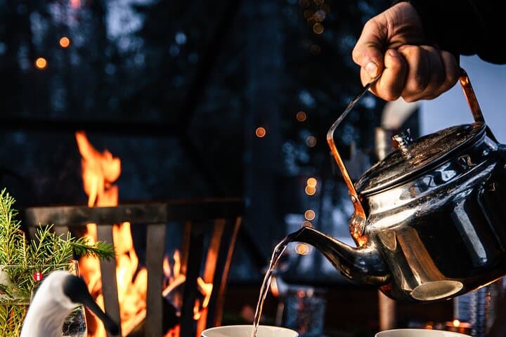 Experience Northern Lights a Traditional Finnish Dinner in Igloo