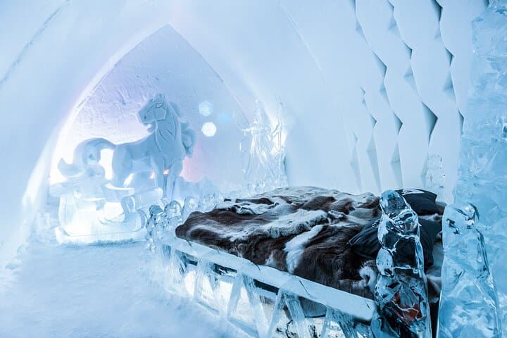 Rovaniemi: Arctic SnowHotel and Glass Igloos Visit with Transfers