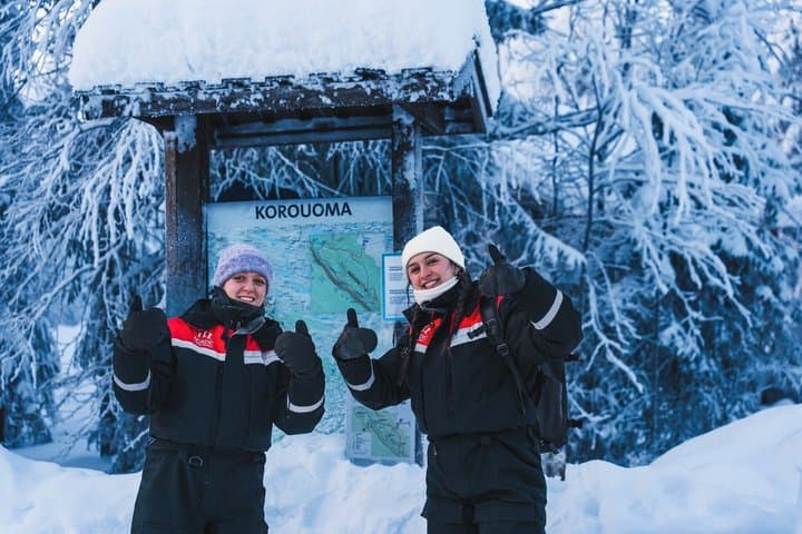 Hike to Frozen Waterfalls of Korouoma Including BBQ Lunch from Rovaniemi