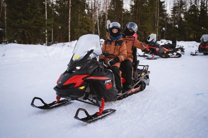 Ice Fishing with Snowmobiles