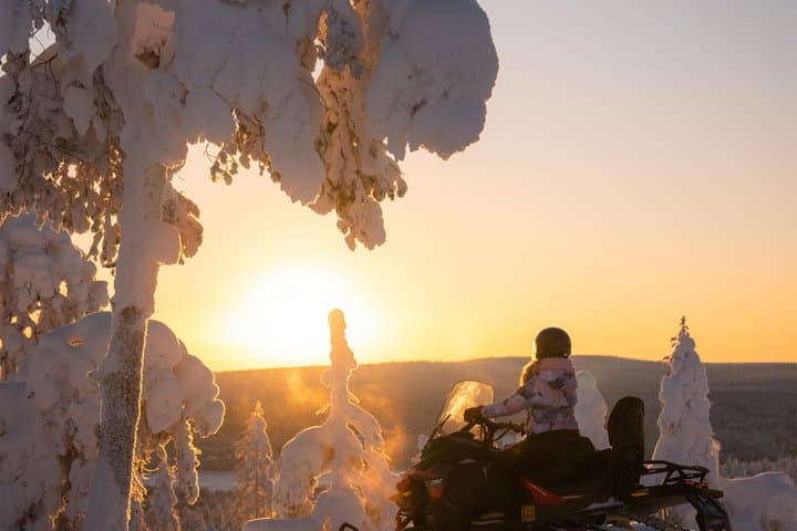 Rovaniemi: Snowmobile, Ice Fishing & Reindeer Experience