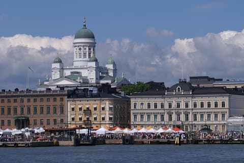 View of the Market Square from the sea
