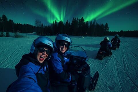 Rovaniemi: Snowmobile Safari & Northern Lights (New Snowmobiles)