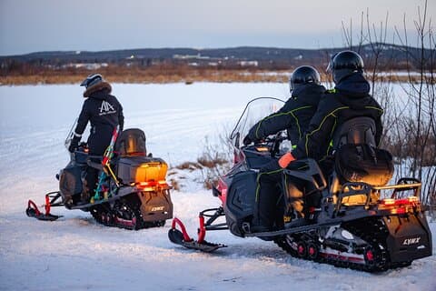 Snowmobile & Ice Fishing Introduction Combo (Small Group of 8)