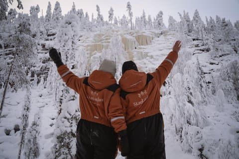 Korouoma Frozen Waterfalls Hike