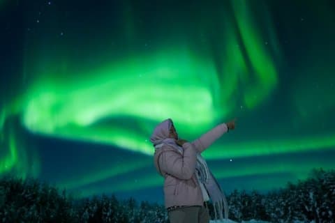 Ylläs: 100% Guaranteed Northern Lights Tour & Free Photos
