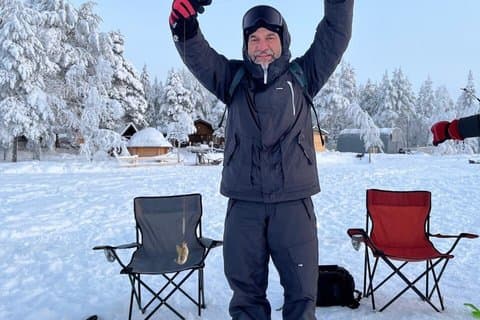 Ice Fishing Adventure in Levi with Salmon Soup