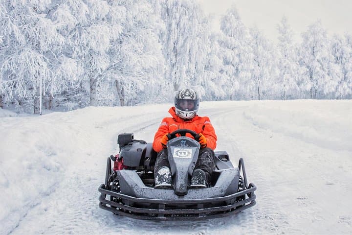 Arctic Ice Karting and Snowmobile Safari