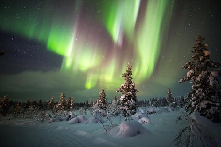 Northern Lights Hunting with Snowmobiles