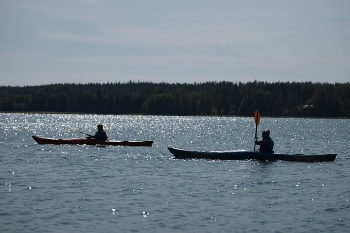 Lake kayaking trip
