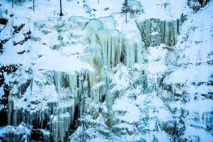 Frozen Waterfalls of Korouoma Canyon tour with Pro Photos & BBQ