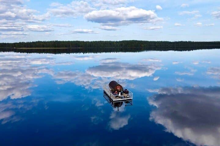 Private Traditional Finnish Sauna Boat Scenic River Cruise