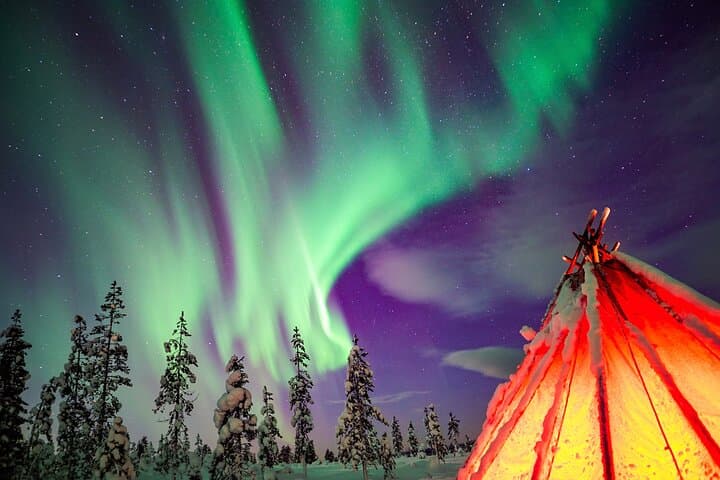 Northern Lights in Rovaniemi, Lapland