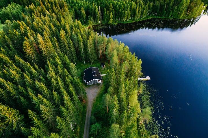 Midnight Sun Floating Experience in Forest Lake