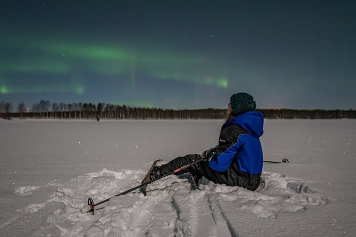 Ski Trekking by Night: Private Experience from Rovaniemi