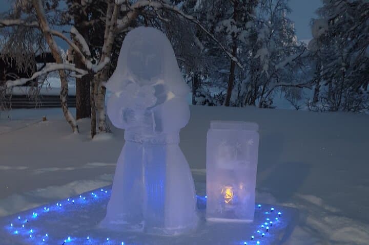 Private guided tour from Rovaniemi to Kakslauttanen