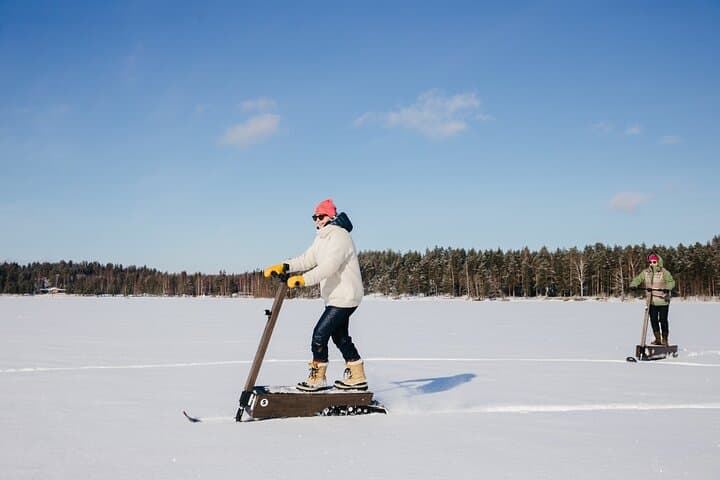 eLyly is the worlds first electric snow scooter, made in Finland