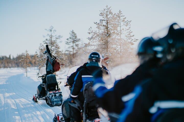 Experience a 3-hours long Snowmobile Safari in Lapland