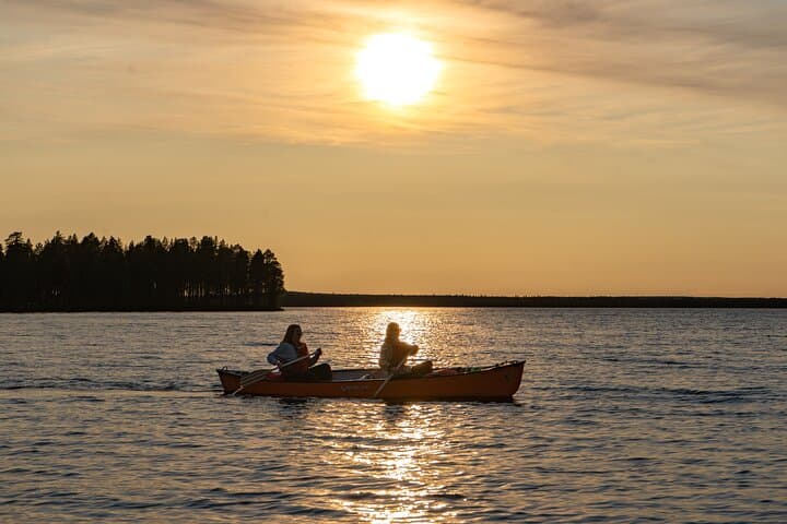 Canoe Down The River Trip in Lapland from Rovaniemi