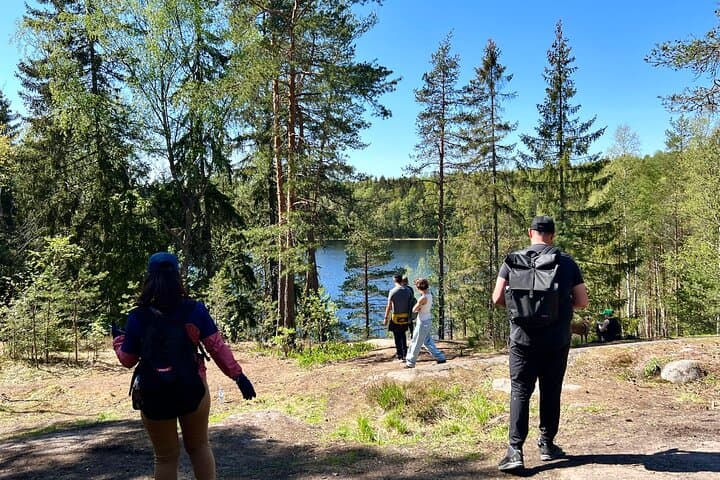National Park Hike & Finnish Smoke Sauna Experience with Campfire Lunch