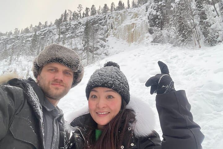 Frozen Waterfalls Hike through Korouoma Canyon
