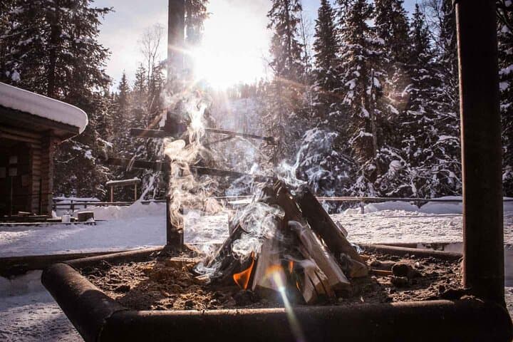 Korouoma canyon national park & frozen waterfalls with BBQ