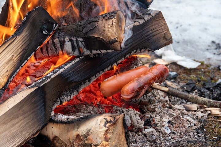 Grilled sausages