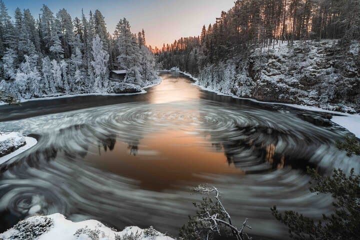 Long exposure photography at the river