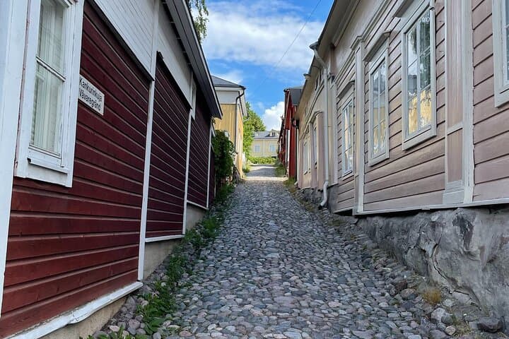Porvoo old town cobble streets