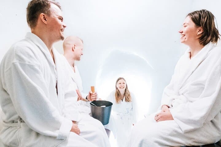 Snow sauna, outdoor jacuzzi and Arctic SnowHotel visit