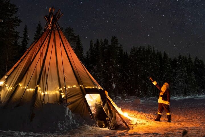 Santa Claus by the Tepee